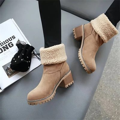 Debbs Women's Soft Waterproof Wool Lining Boots